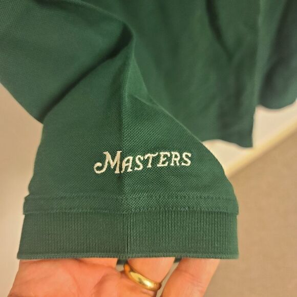 Masters Collection Polo Large Emerald Green 100% Cotton Golf Shirt - Like New - Picture 5 of 5